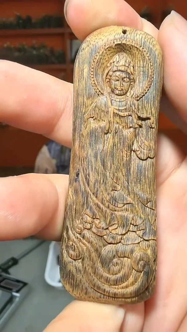 沉香吊坠a5号沉水白棋牌子31g多样性发一
