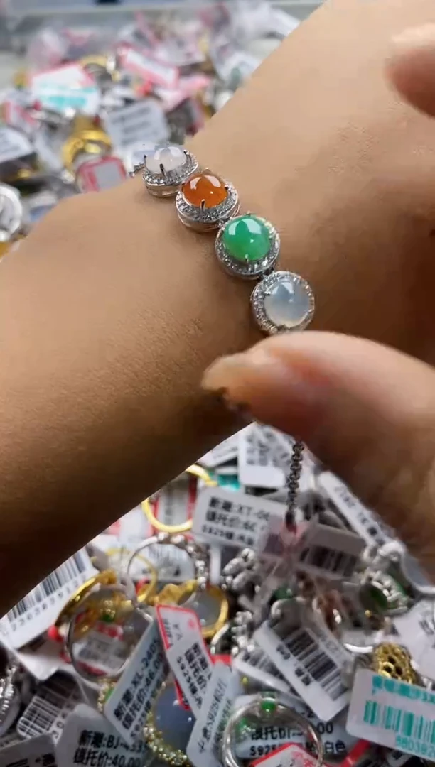 翡翠戒指银S925镶嵌444444    10