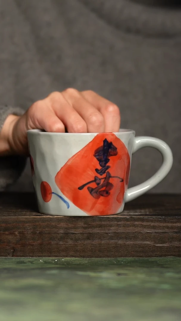 【闪购商品】杯青诗手工手绘瓷器