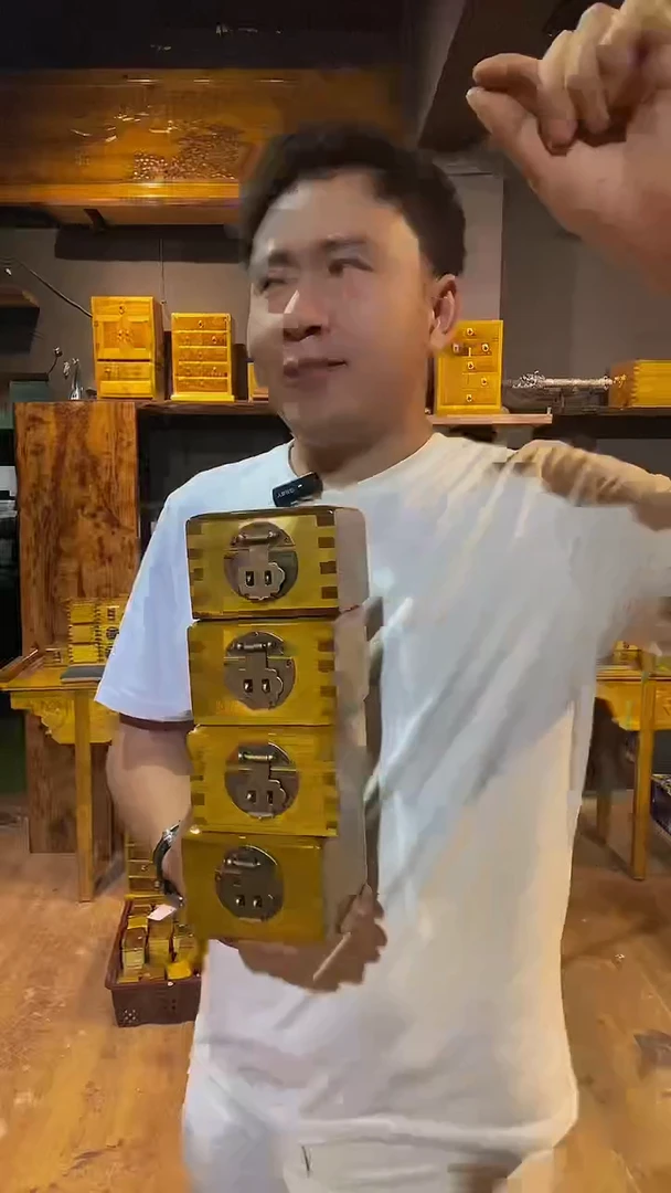 木金丝楠木制品方盒10*10*6一个