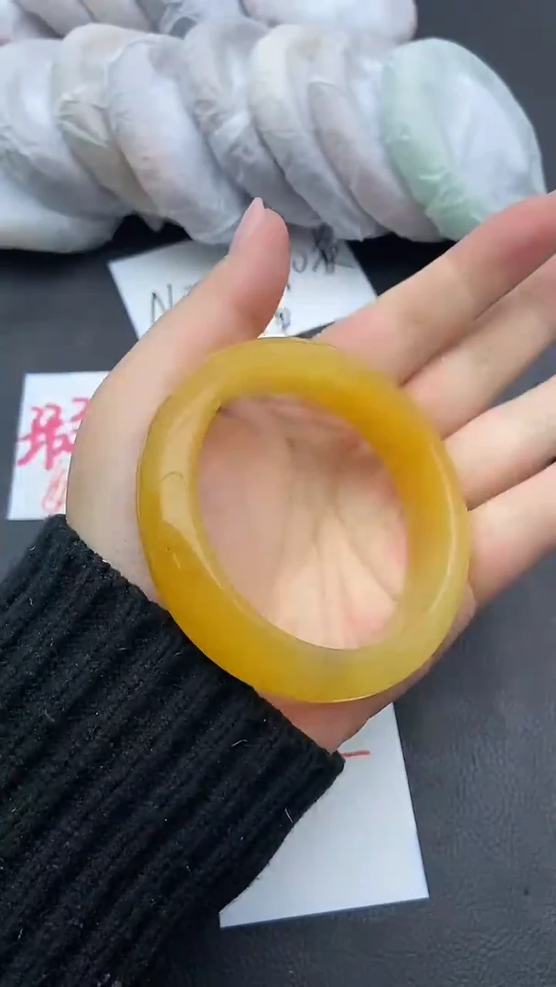未镶嵌手镯石英质玉瑕疵91+56/57