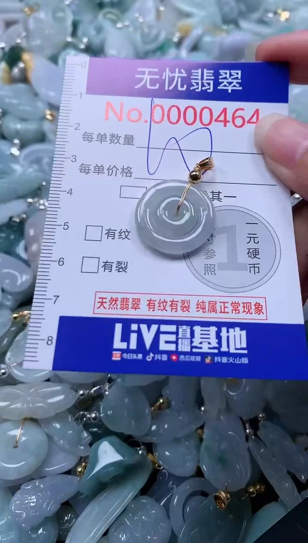翡翠未镶嵌吊坠(不含链)464