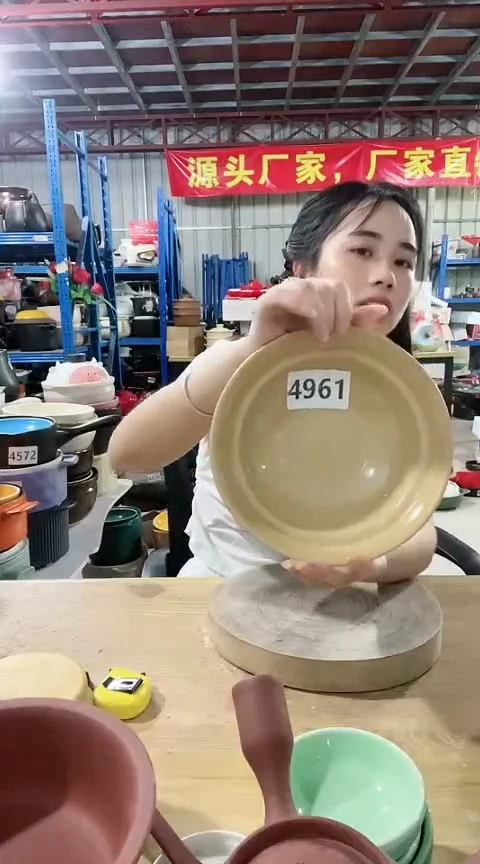 4961瑕疵绿色帽锅不带盖孤品