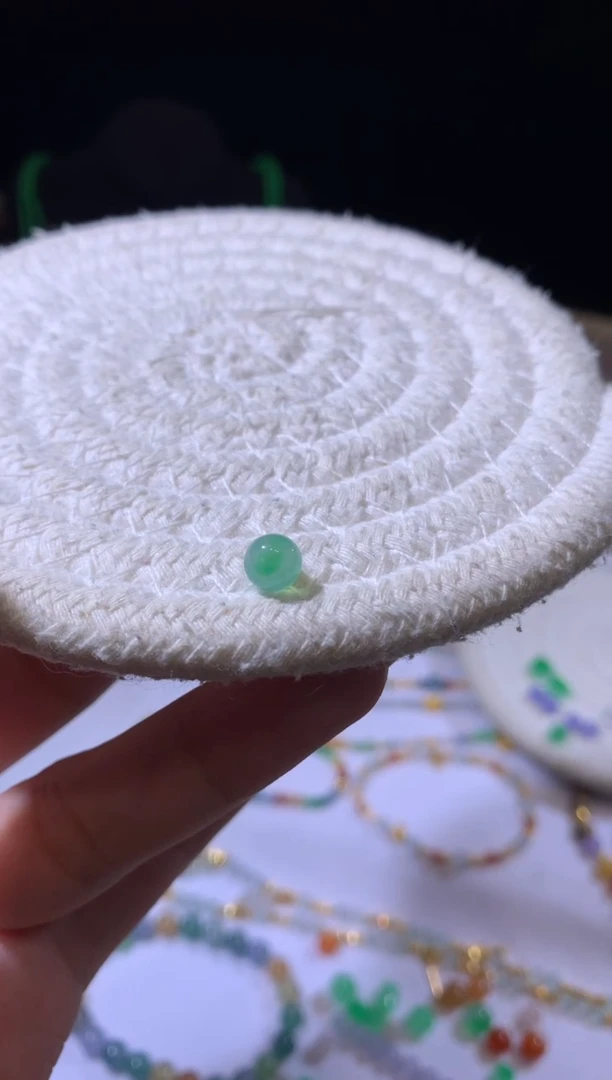 定制翡翠未镶嵌天****雨6.1珠子