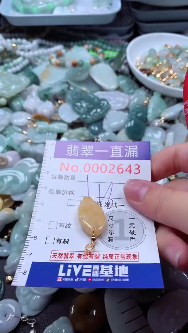 翡翠未镶嵌吊坠(不含链)2643