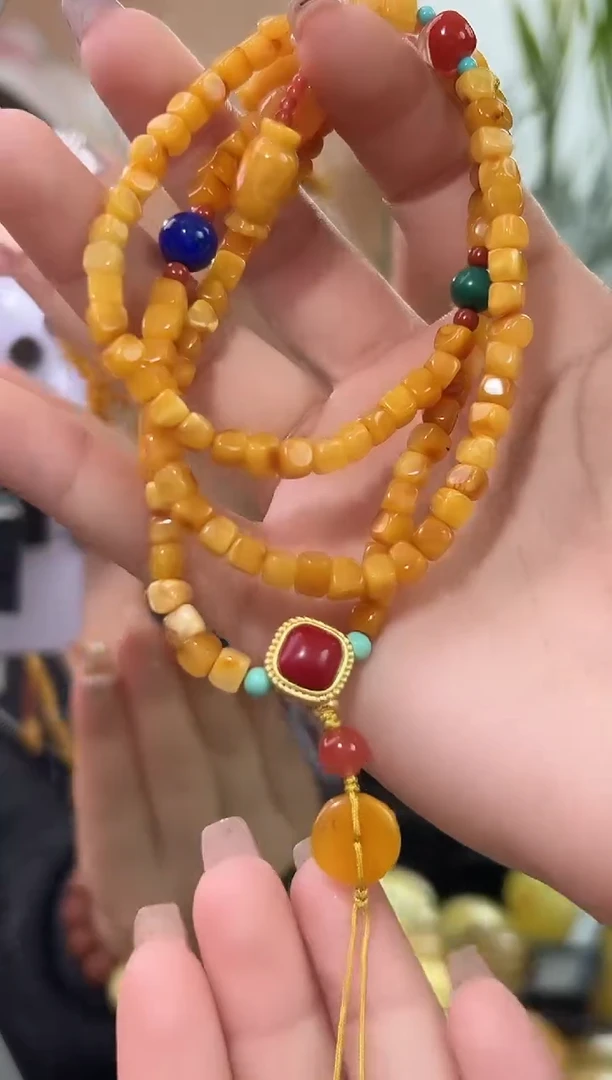 裸石琥珀未镶嵌天然琥珀蜜蜡配链多样性发一条