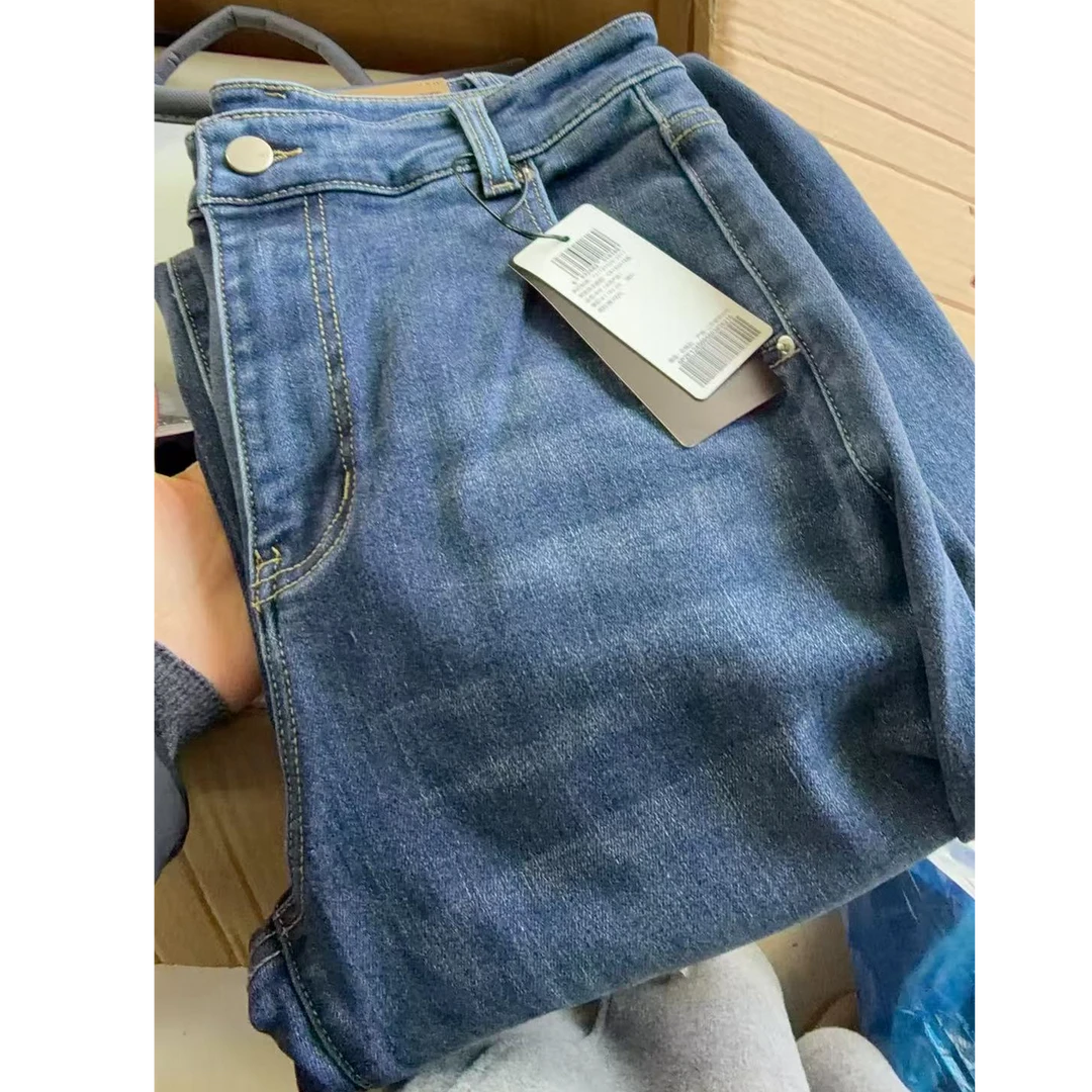 J加厚弯刀牛仔裤