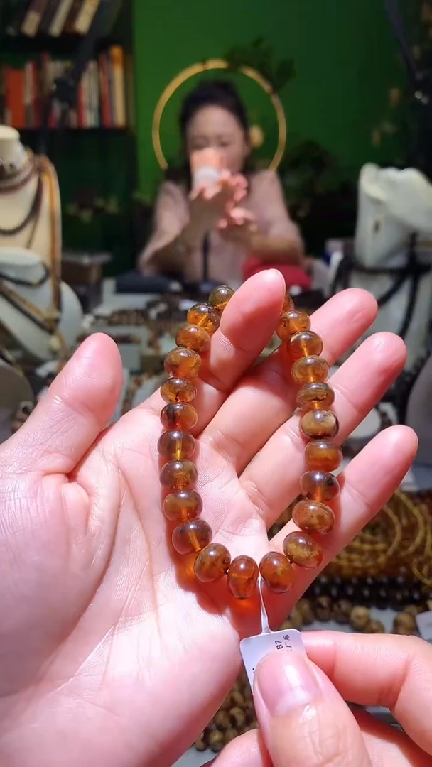 裸石琥珀未镶嵌抚顺琥珀10＋蜜蜡单圈
