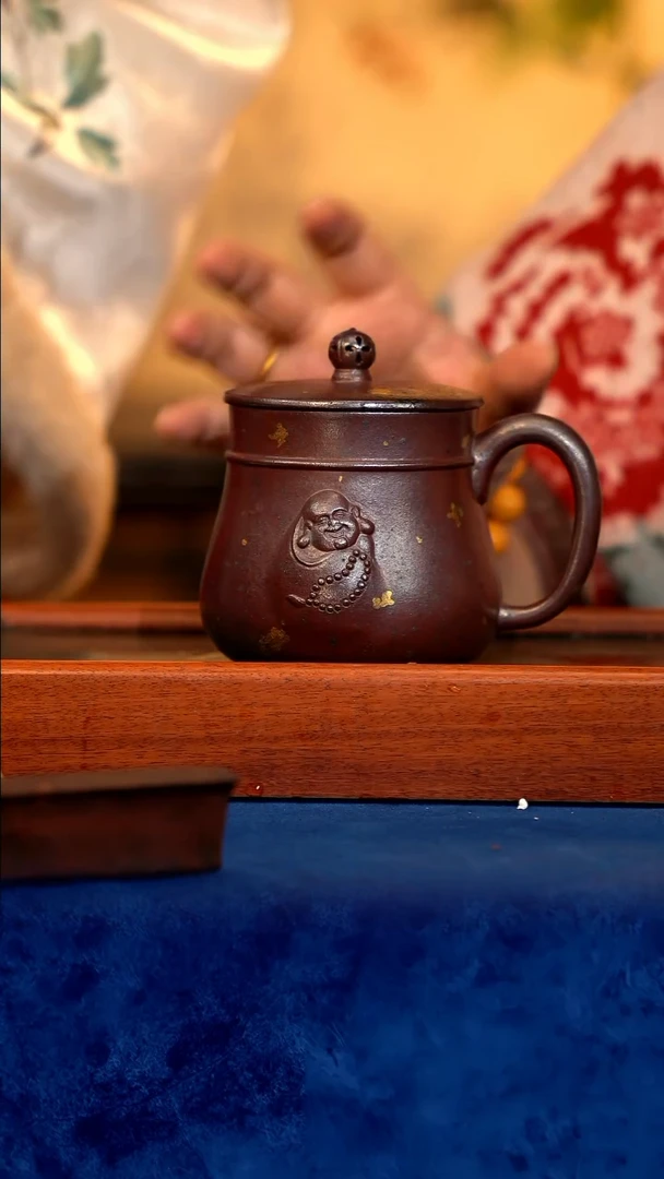 紫砂 宜兴紫砂 GFY 小叶  大佛盖杯