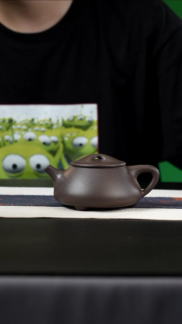 茶壶紫砂大水谭天青，260cc