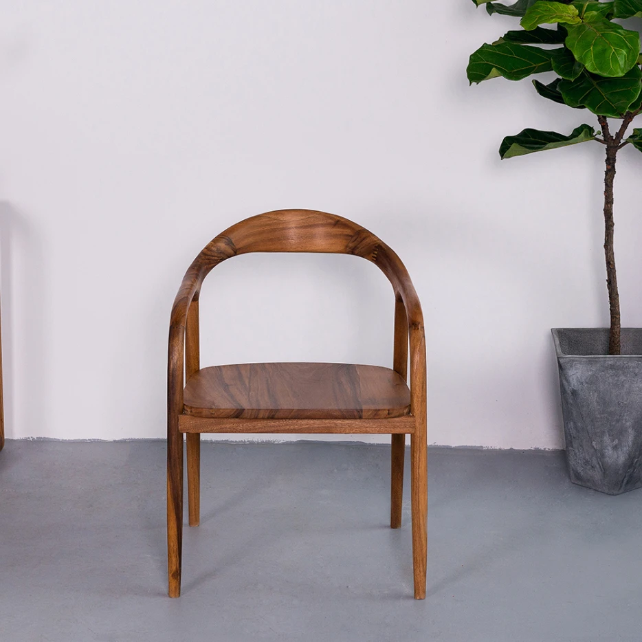 厂家直销公园椅 胡桃木办公椅 餐椅 纯实木 简约耐用轻奢木椅子