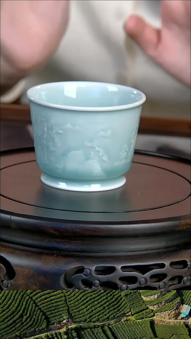 陶瓷无由山水系列容天杯