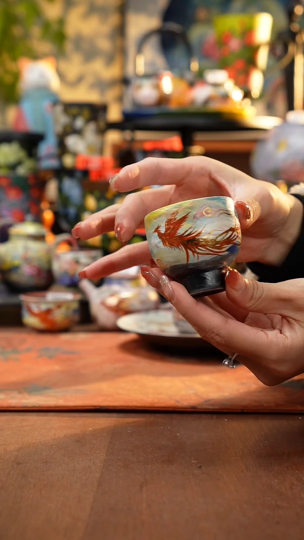 瓷片景德镇手工手绘845