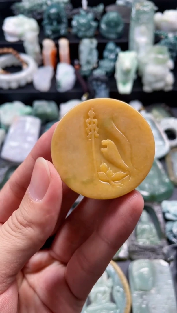 颈饰未镶嵌翡翠26  天然翡翠a货  悟道