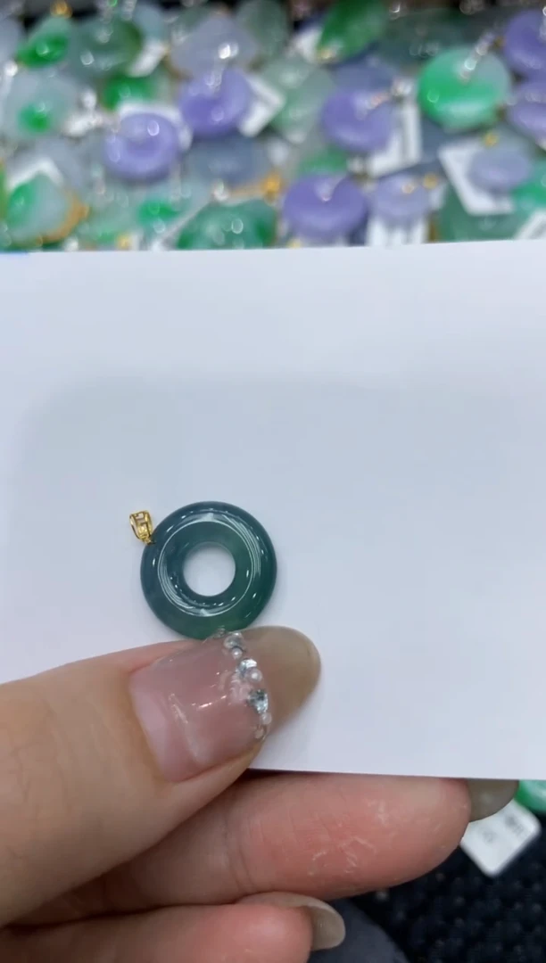 【闪购商品】翡翠颈饰18K金镶嵌222222222