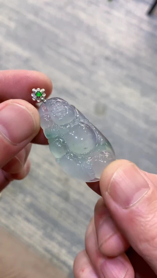 颈饰未镶嵌翡翠天然A货翡翠