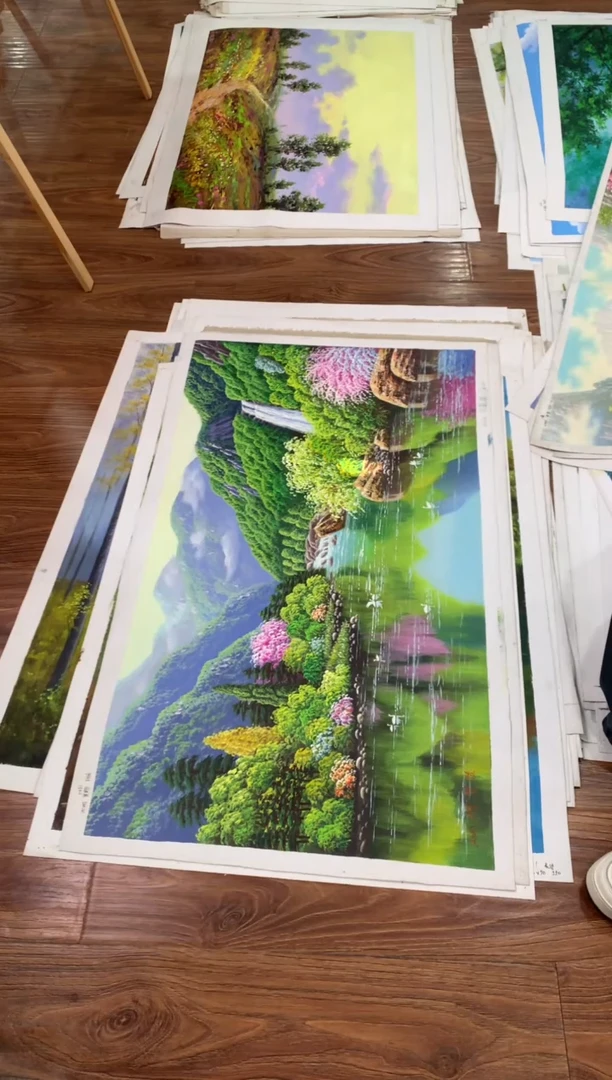 油画【70号】朝鲜原创手绘油画【功勋Ⅰ级画家丨孤品佳作】【顺丰包邮】