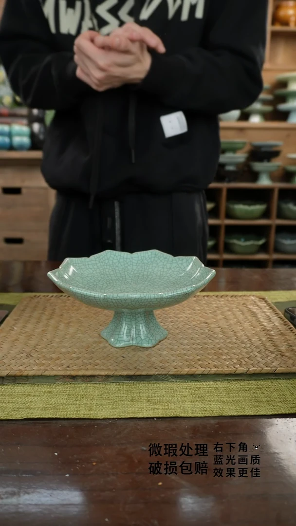 陶瓷莲花高脚D铁线-17次品保不漏水外观不完美