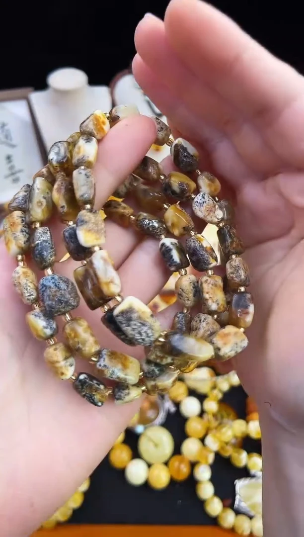 琥珀未镶嵌珠宝奇石柒月