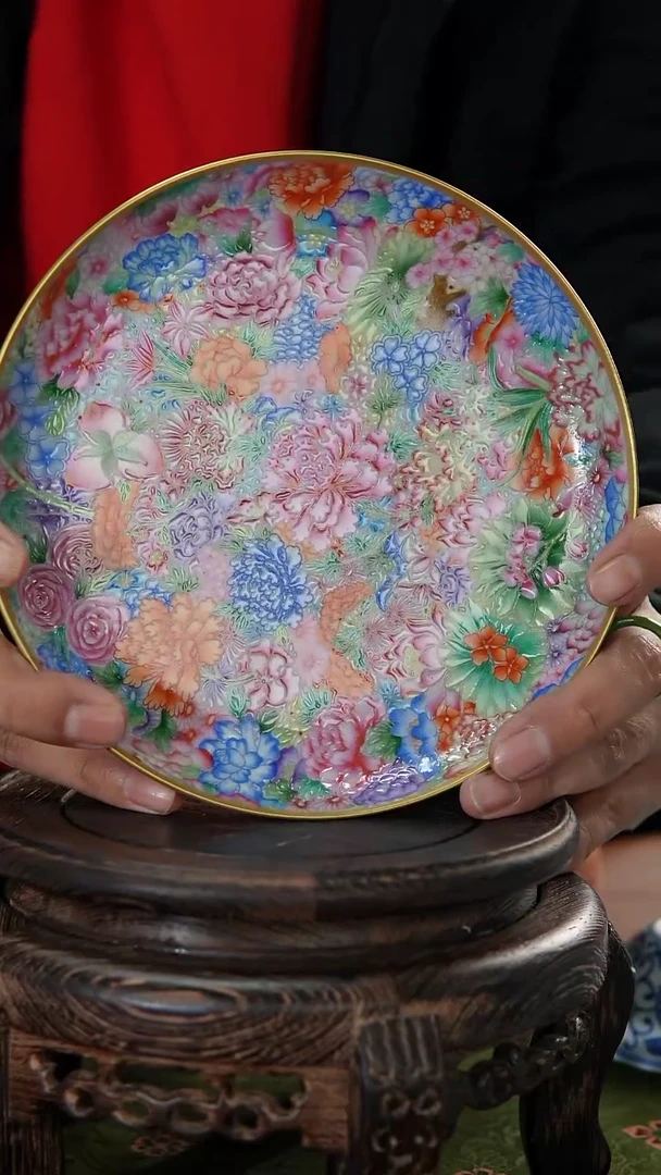 【闪购商品】036小王严选粉彩描金万花画片壶承