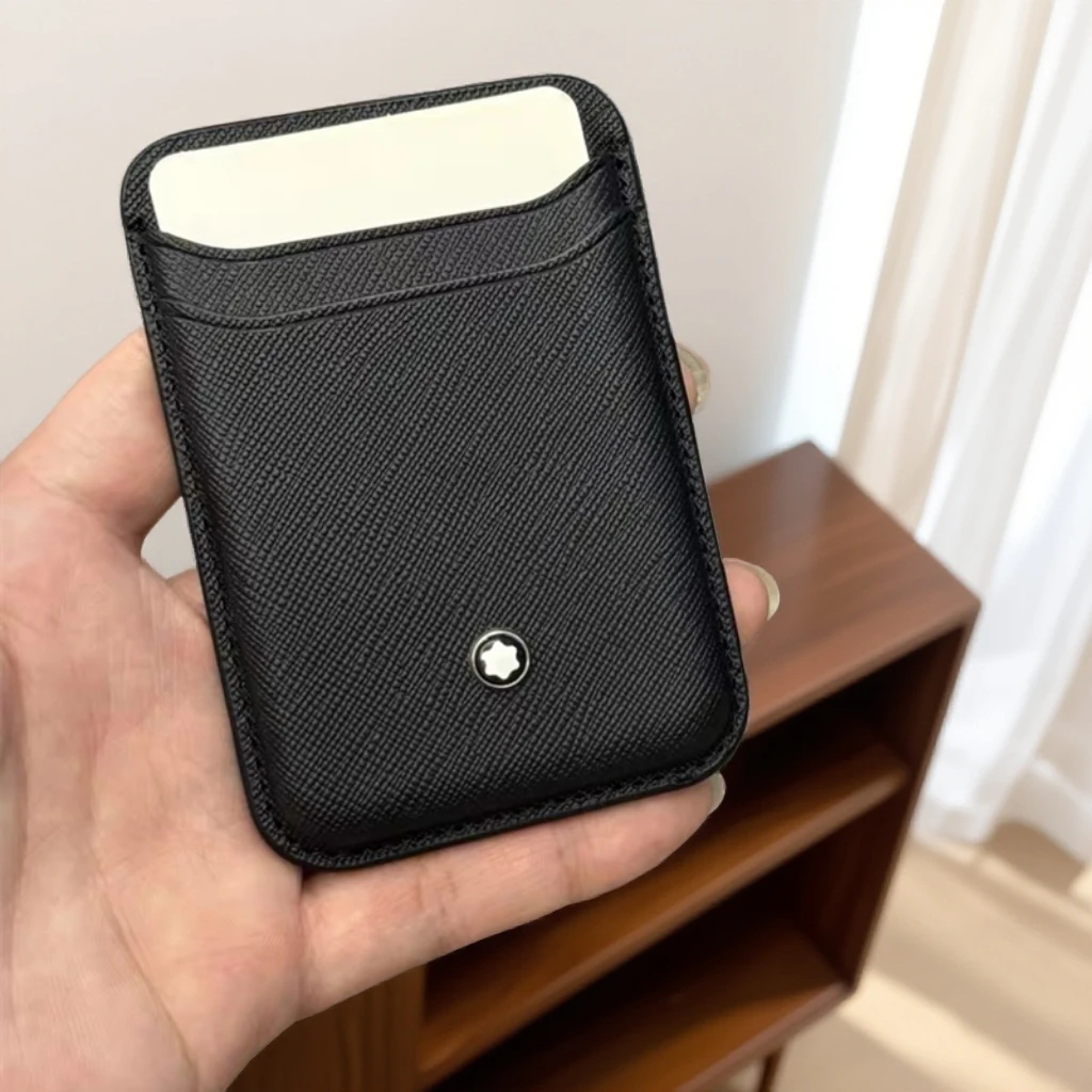 MagSafe磁吸零钱卡包卡夹皮万宝星星龙标证件包简约个性双层卡包