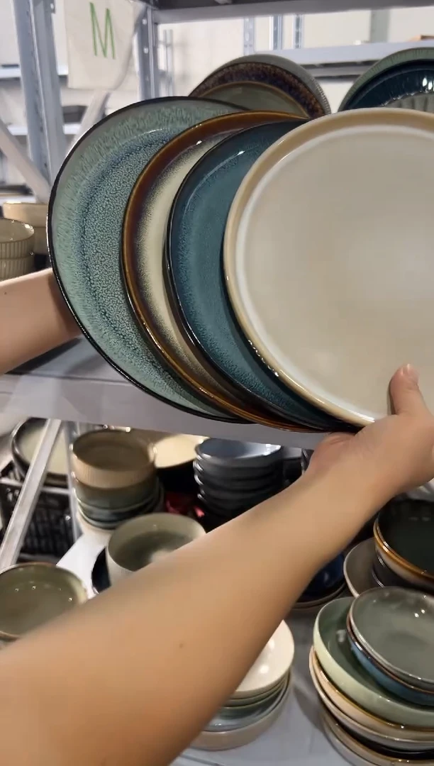 陶瓷外贸尾货瑕疵满20包邮X4大盘