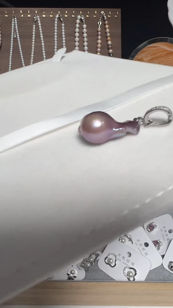 吊坠(不含链)钛钢淡水珍珠永丽严选