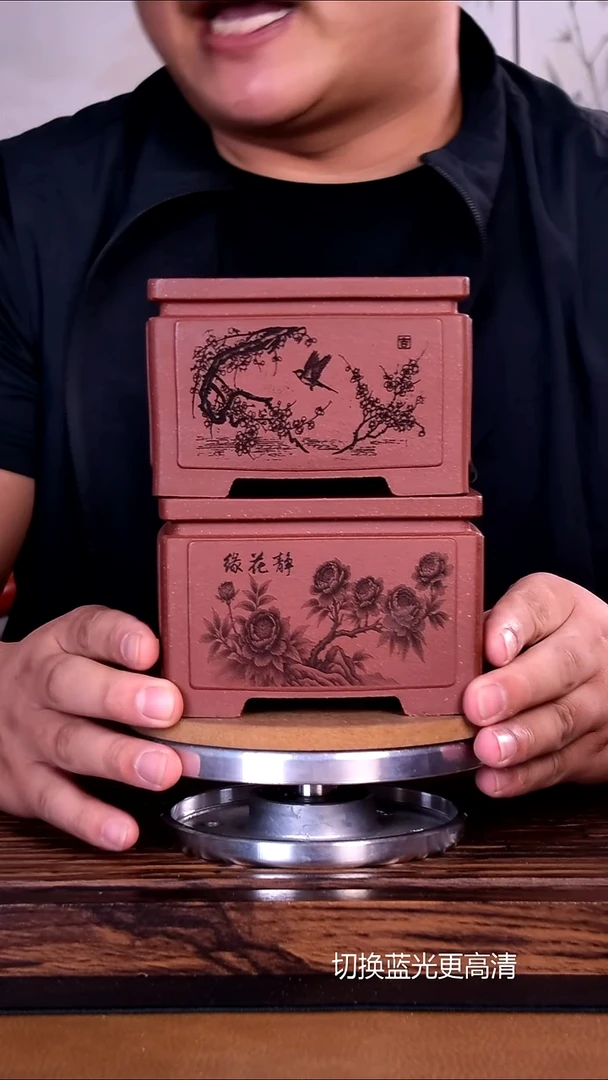 紫砂花盆紫砂花盆内口10-7     2只