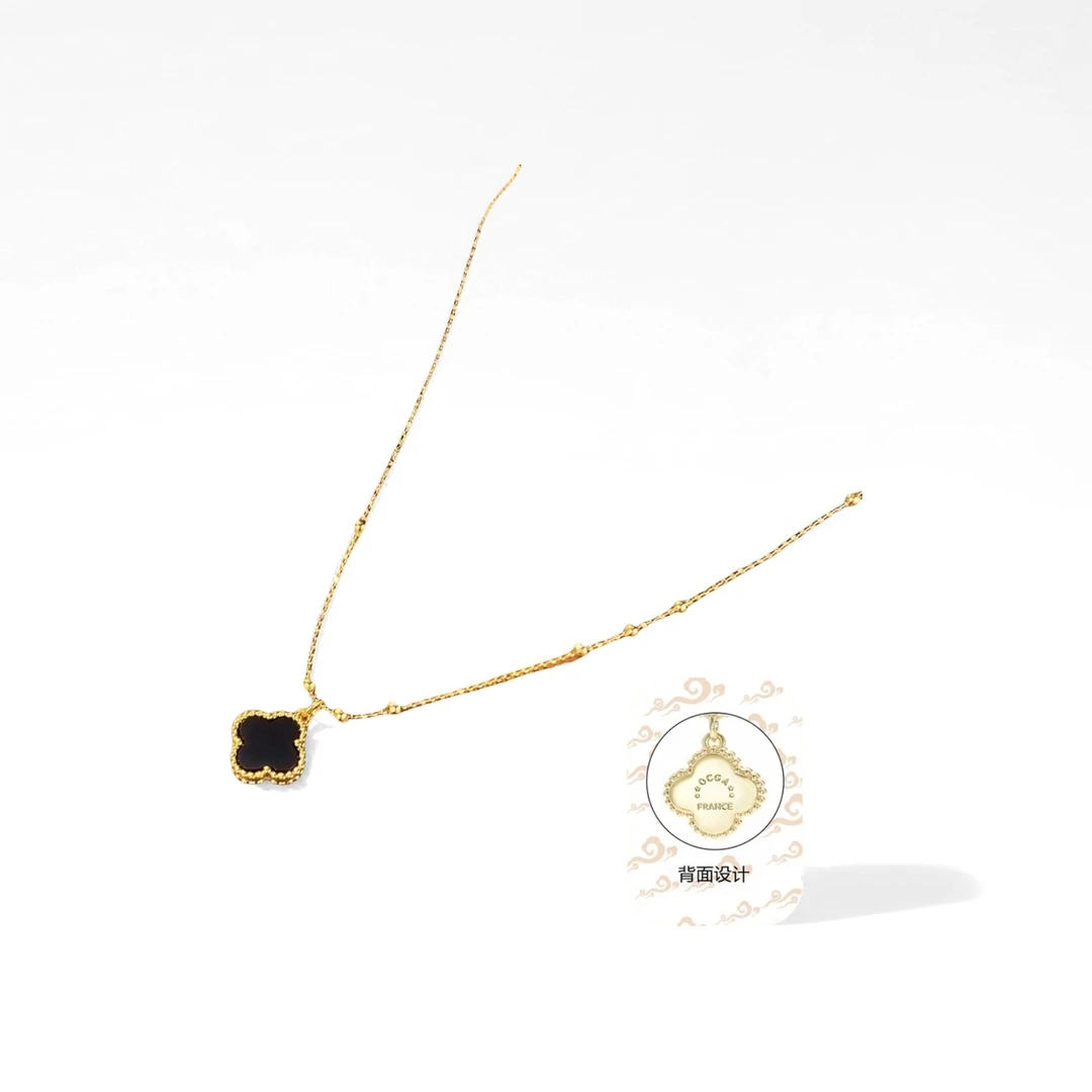 铜合金项链  镀K金D2731法【暗夜四叶草】夏OCGA 欧斯伽斯项链