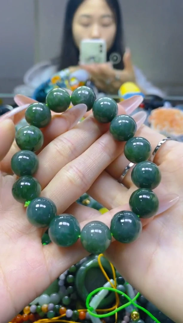 翡翠未镶嵌颈饰13MM/N/翡翠A货一图一物