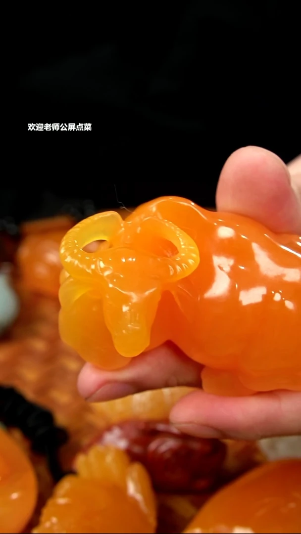 印尼石水牛手把件