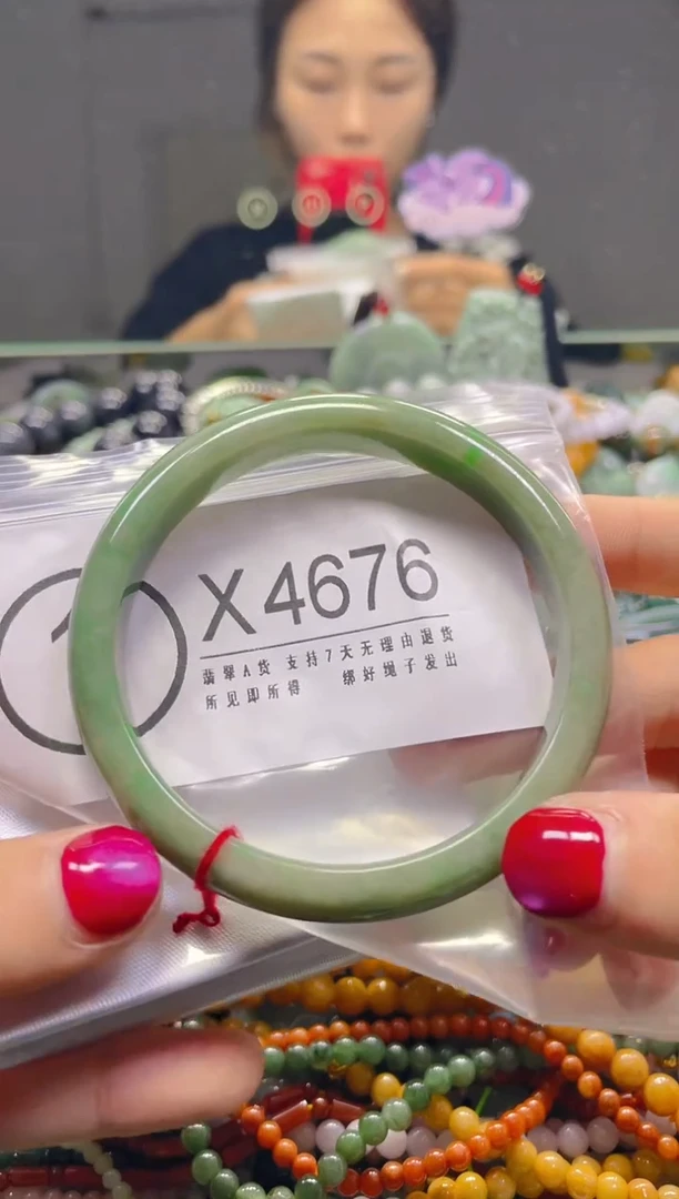 颈饰未镶嵌翡翠59-60/X/翡翠A货，一件也是批发价