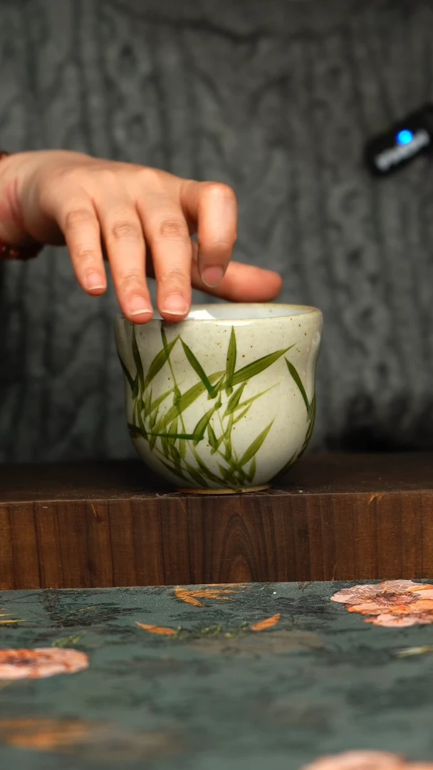 杯釉下彩手工手绘同款陶器