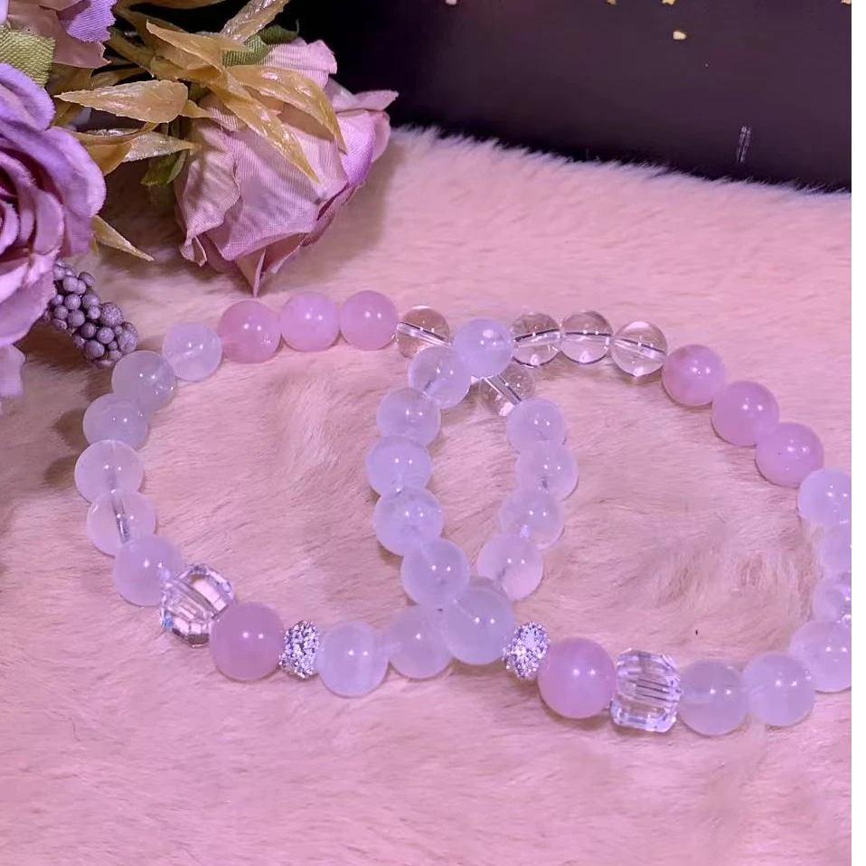 天然白水晶粉水晶白幽灵