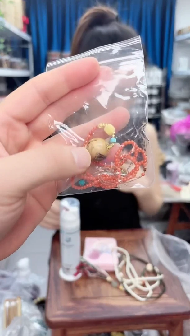 南红玛瑙链子合金小六单珠链一条