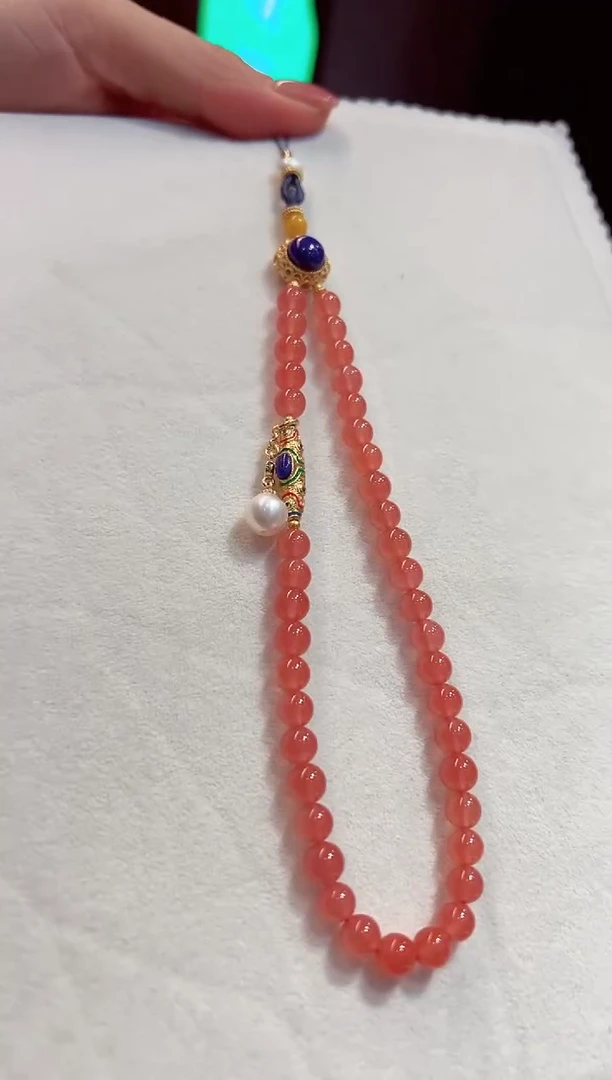 【闪购商品】南红玛瑙手机挂绳未镶嵌南红手机挂绳