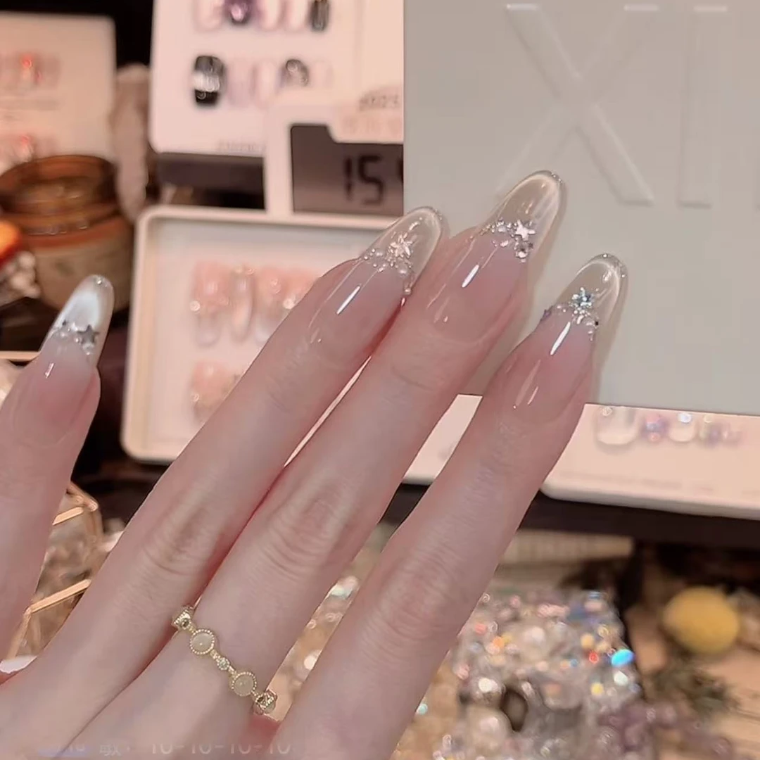 双鱼座- painted clear bow 纯手工穿戴甲 10片装