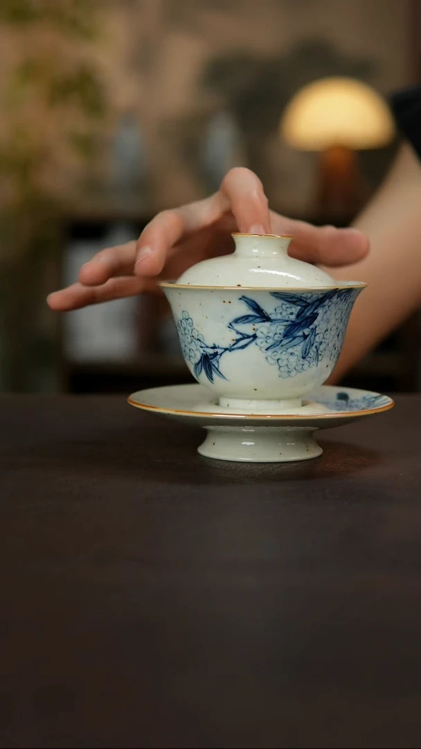 景德镇陶瓷杯碗柴烧多人