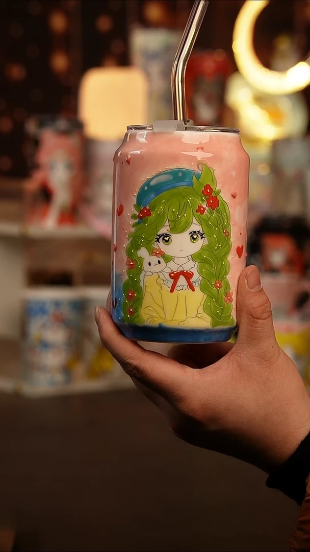 (玉泥）景德镇手工手绘文创陶瓷杯