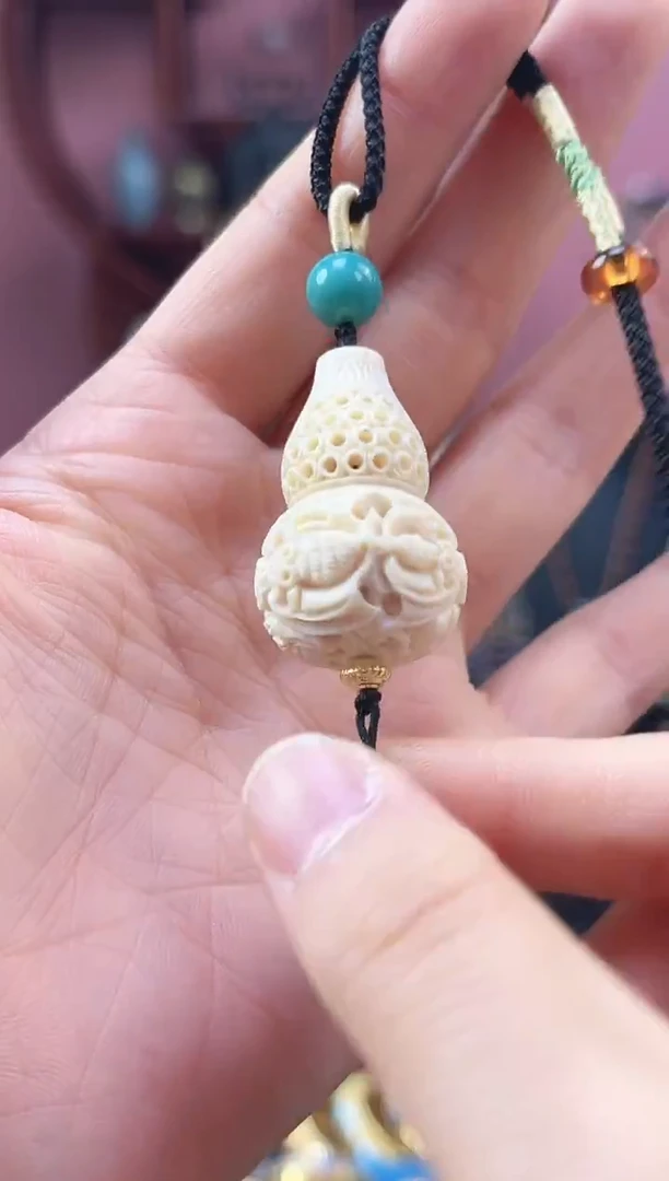 非遗  雕刻手工艺  葫芦 项链