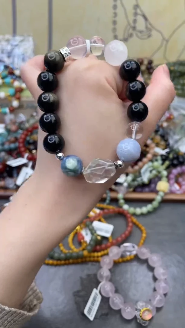 未镶嵌黑曜岩手饰515