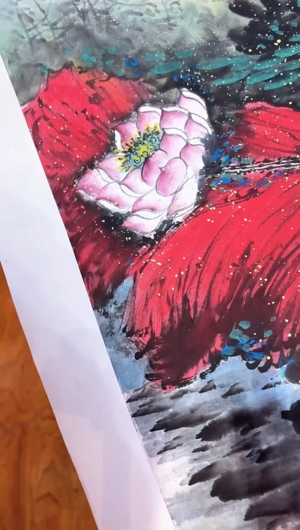 国画孙桂国老师作品，带合影证书1-9