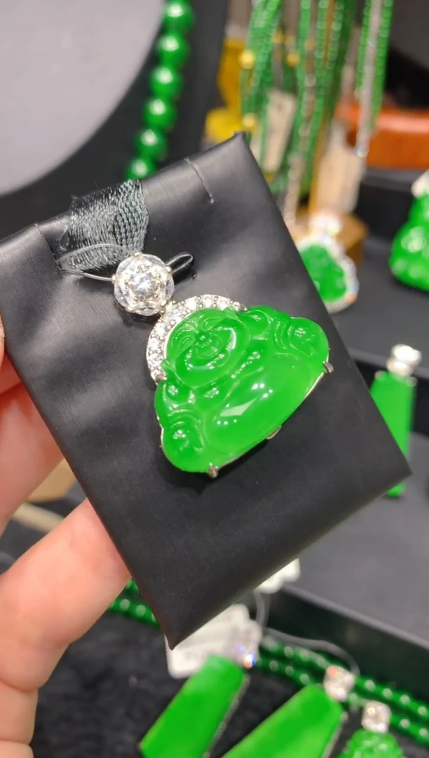 颈饰银S925镶嵌翡翠19一季