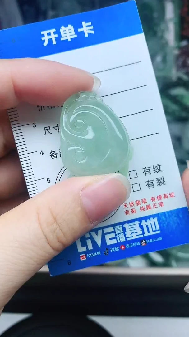 颈饰未镶嵌翡翠翡翠A货天然缅甸玉吊坠