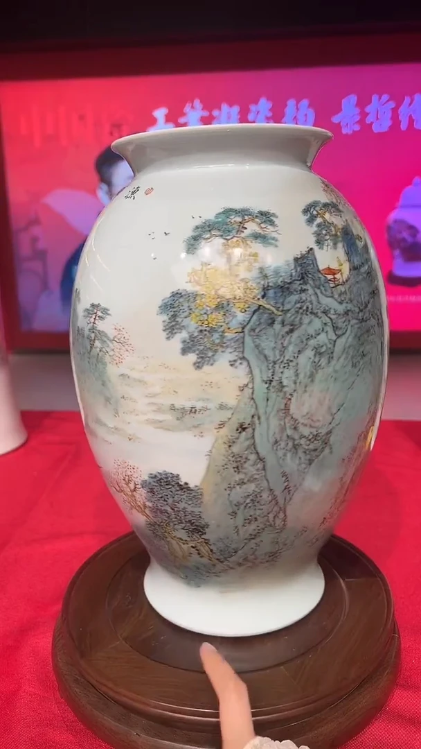瓷器崔景哲-瓷器-A中-渔归图
