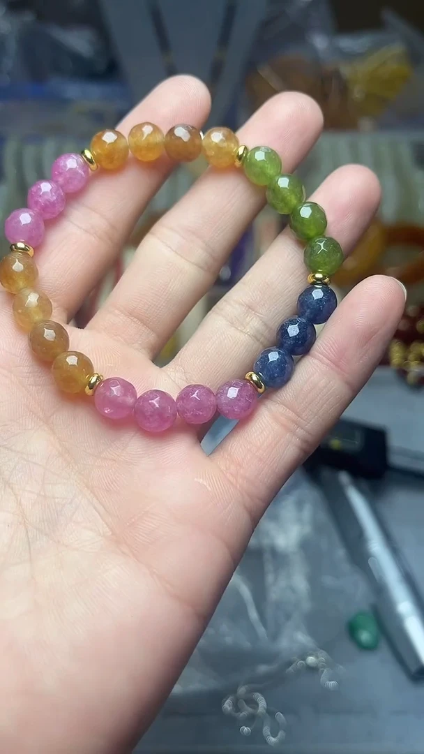 【闪购商品】查罗石手绳合金手串