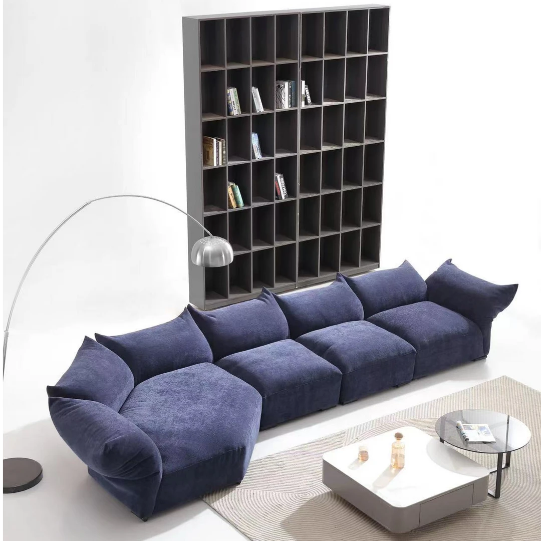 摩图花瓣沙发意式极简异性客厅大户型网红摩图花瓣系列弧形轻奢