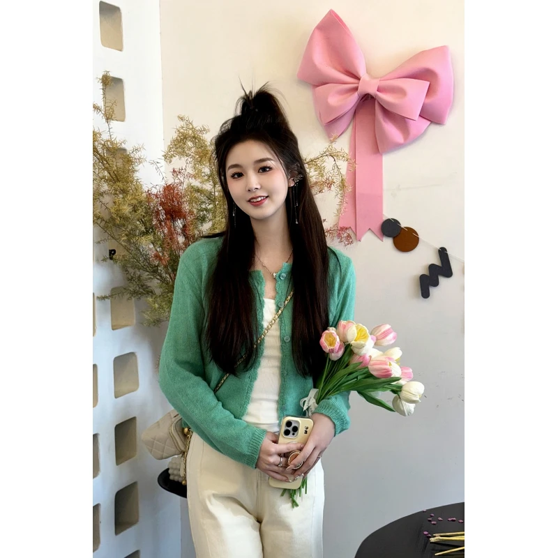 宿慕SUMU 女款针织衫 2-23 春季2025新款时尚休闲针织衫M000K2