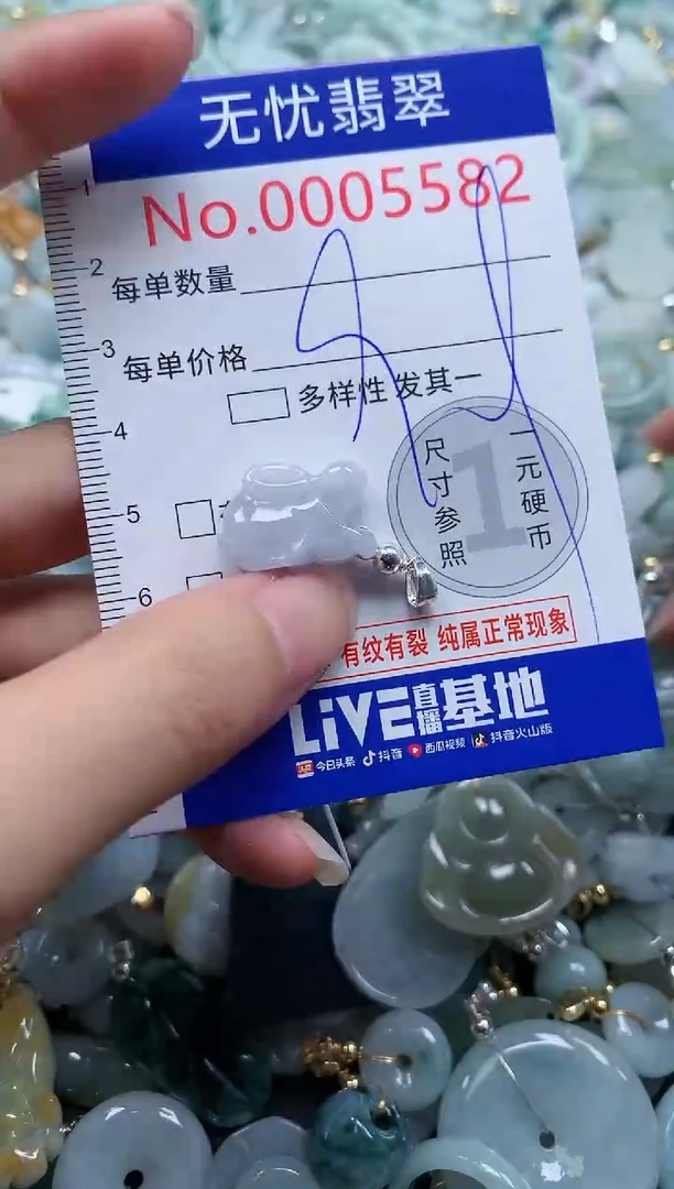 翡翠未镶嵌吊坠(不含链)5582