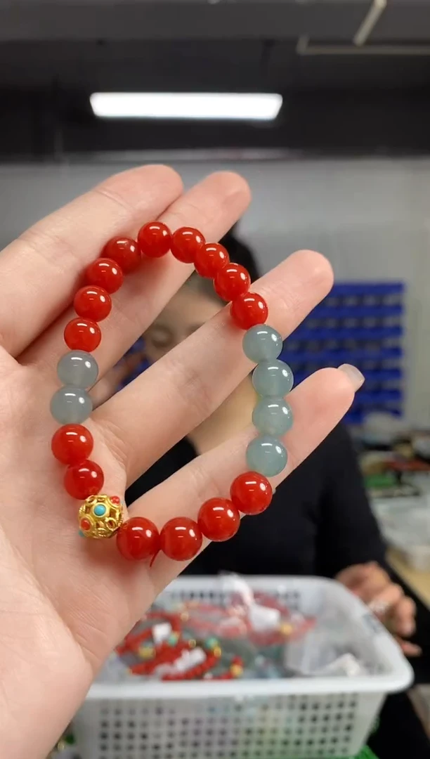 未镶嵌手链南红玛瑙闪购链接  多样性发其一颜色微差